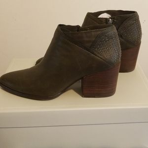 1. State block heel booties